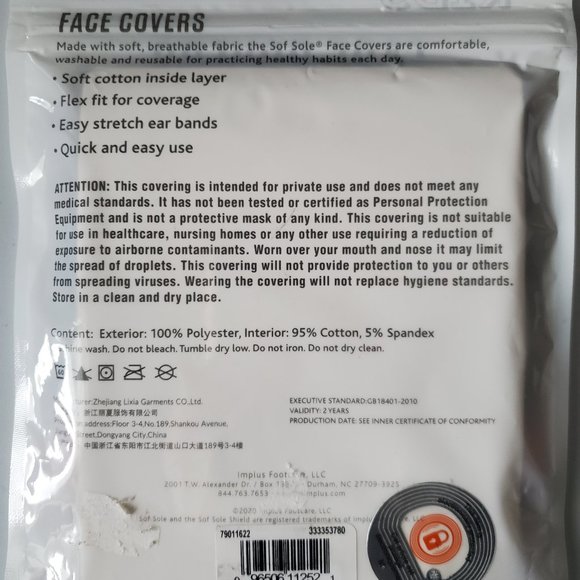Face Covers/Masks for Kids by Sofsole 3 Pack(Double Layer / Reusable) Brand New - Picture 6 of 7